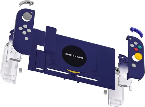 Vista 4 de eXtremeRate Botones de carcasa de repuesto para Nintendo Switch, placa trasera para consola de interruptores, carcasa con botones de juego completo