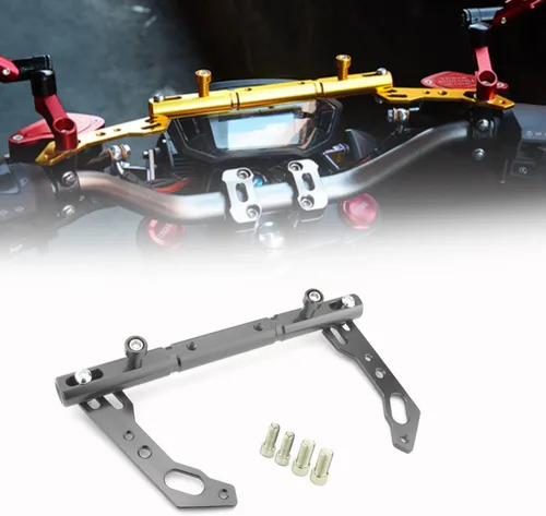Vista 8 de Barra de equilibrio ajustable para motocicleta, barra transversal, horquilla, palanca de refuerzo, soporte de teléfono GPS para Xmax 125 250 300 400