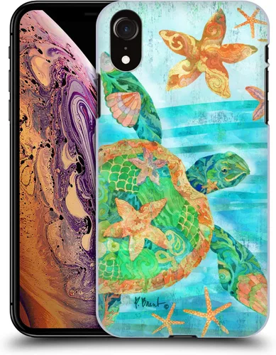 Vista 11 de Carcasa rígida para iPhone XR, diseño oficial de Paul Brent Coastal Agate Mermaid