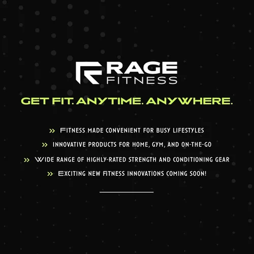 Vista 9 de Rage Fitness Ex Kit 9 en 1 gimnasio en una bolsa – Bandas elásticas, para glúteos y resistencia con asas, anclaje de puerta, viajes, oficina