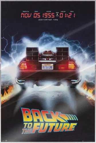 Vista 8 de STOP ONLINE - Póster de la película de Regreso al Futuro - DeLorean, Destino 05 de noviembre de 1955 (24 x 36 pulgadas), juego de póster y tira