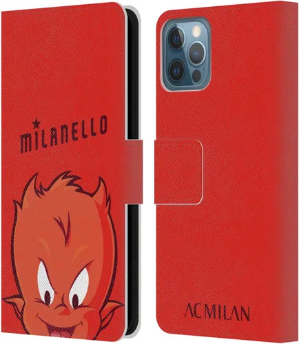 Vista 130 de Head Case Designs Officially Licensed AC Milan Dream Big Children Leather Wallet Case Compatible with Apple iPhone 11