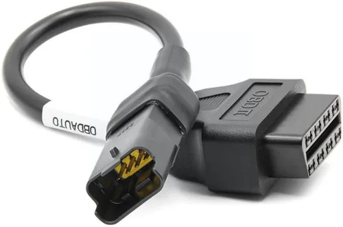 Vista 2 de 4 Pin a 16 Pin Cable adaptador OBD2 diagnóstico de fallas de motor y detector se adapta para la programación de ECU de motocicletas Ducati