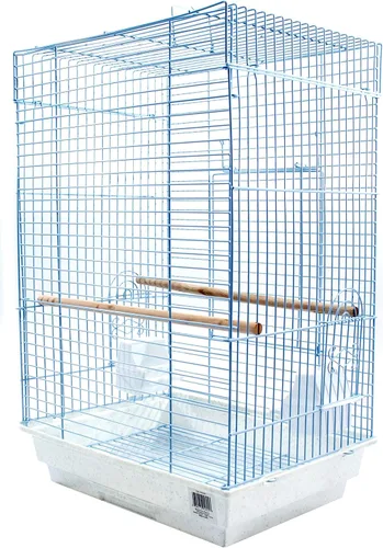 Vista 6 de [Usado] PENN-PLAX Kit de iniciación para pájaros pequeños con jaula y accesorios, ideal para periquitos, tortolitos, loros, pinzones, canarios