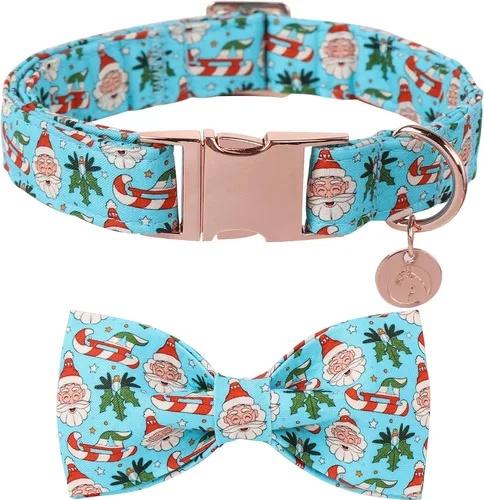 Vista 17 de DOGWONG - Collar de Acción de Gracias con Bellota y Flor para Perro, Collar de Perro de Pavo Otoñal, Collar de Calabaza de Algodón Suave y Duradero