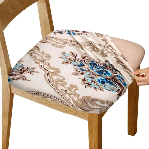 Vista 11 de Gute Fundas para Asiento de Silla, Funda de Silla de Ante con Cintas Elásticas y Botón, Protectores de Silla Tapizada Desmontables y Lavables