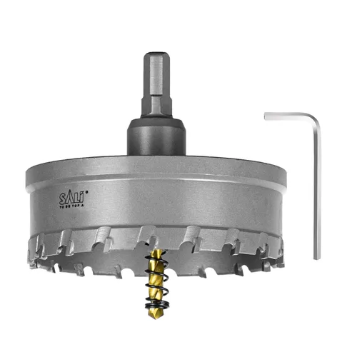 Vista 33 de SALI Kit de sierra perforadora TCT de 1 pulgada (1.024 in) con punta de carburo de tungsteno con broca piloto chapada en titanio para metal, acero