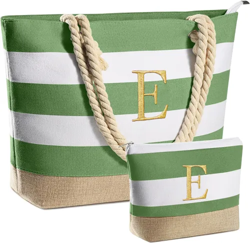 Vista 85 de YOOLIFE Bolsas de playa para mujer, bolsa de lona de viaje, bolsa impermeable para piscina, artículos esenciales de viaje, regalos para mujeres