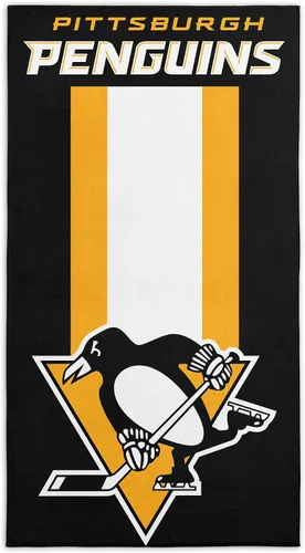 Vista 129 de Northwest NHL Pittsburgh Penguins - Toalla de playa, 30 x 60 pulgadas, rayas