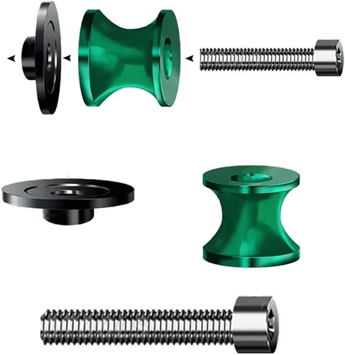 Vista 2 de Carretes de brazo oscilante para motocicleta, 2 piezas, 0.315 in, tornillo de soporte de brazo oscilante CNC para Suzuki GSXR 125 250 300 600 750