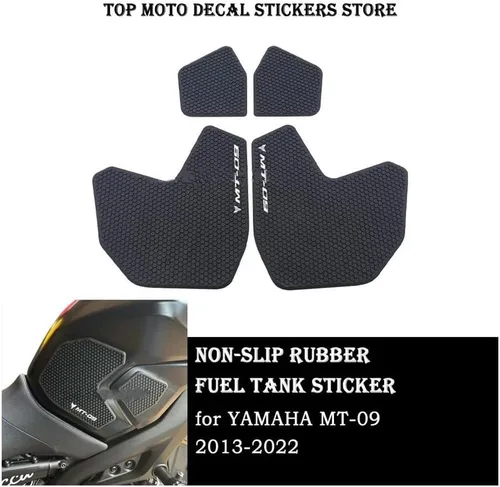 Vista 3 de Junta de depósito de combustible 2020 para motocicleta antideslizante lateral adhesivo de goma impermeable para Ya&maha FZ09 FZ 09 MT 09 MT09 MT09