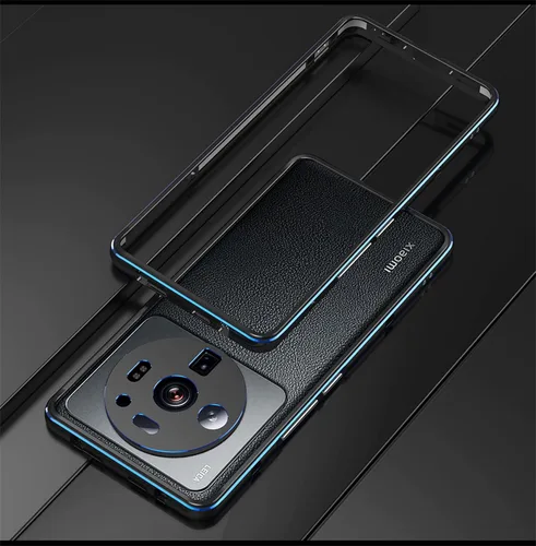 Vista 2 de DAYJOY Funda de metal de doble color compatible con Xiaomi Mi 12S Ultra, marco de parachoques de aleación de aluminio de lujo premium a prueba