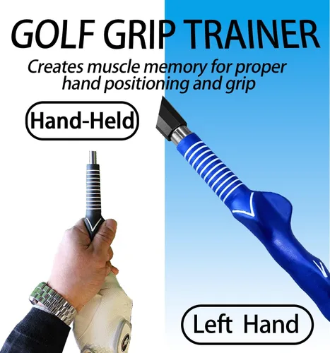 Vista 5 de Entrenador de swing de golf – Ayuda de entrenamiento de golf para mejorar la bisagra, rotación del antebrazo, giro de hombro y agarre. Entrenador