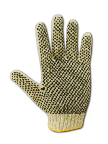 Vista 3 de MAGID 893CSP MultiMaster - Guantes de punto con puntos de plástico, talla S, color blanco (12 pares)