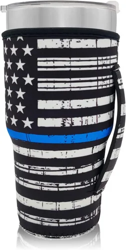Vista 97 de Fundas Aislantes de Neopreno Portavasos con Asa para Vasos Tumbler de 20oz, Funda Reutilizable para Café Helado Para Tazas de Café de 30oz - 32oz