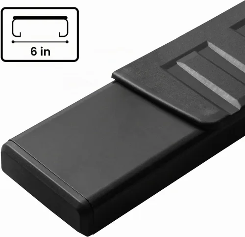 Vista 5 de Compatible con Dodge Ram 1500 2002-2008 2003-2009 Ram 2500 3500 Barra de Escalón de Cabina Regular Acero Negro de Servicio Pesado