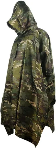 Vista 4 de MINUSE Impermeable impermeable Poncho al aire libre militar táctico impermeable camping senderismo trajes viaje paraguas lluvia