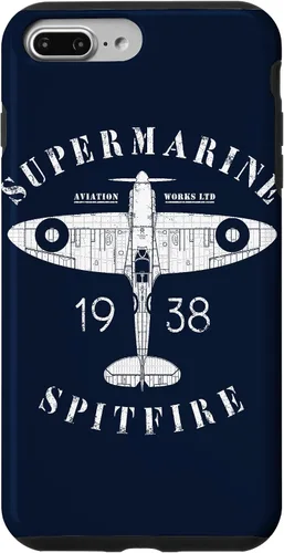 Vista 16 de iPhone 12 Pro Max Spitfire RAF Británico WW2 Fighter Aviation Case Supermarine Aviation