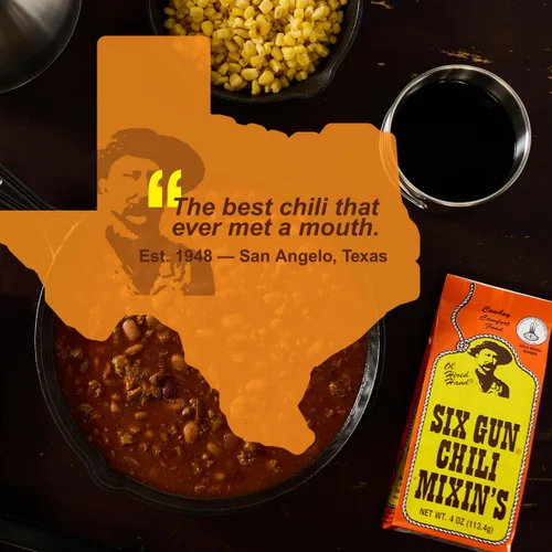 Vista 6 de Six Gun Chili Mixin's Original Chili Seasoning Mix, 4oz (paquete de 6)