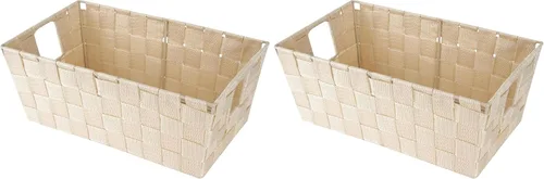 Vista 16 de Whitmor 6581-2712-BLK Bolsa pequeña con correa tejida para estante, negra