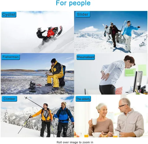 Vista 10 de SNOW DEER Calcetines calefactables, calentador de pies eléctrico con batería recargable para hombres y mujeres, invierno, esquí, caza, camping