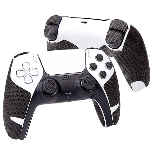 Vista 5 de HOTLINEGAMES Empuñaduras de control compatibles con PS5 Dualsense, accesorios de control de PlayStation 5, kit de piel, cinta de agarre
