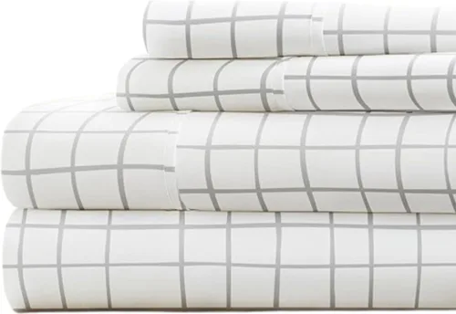 Vista 60 de Linen Market Juego de sábanas de 4 piezas tamaño matrimonial (gris claro cambray) – Duerme mejor que nunca con estas sábanas ultrasuaves y Cambray
