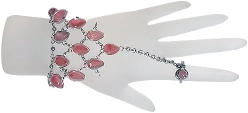 Vista 2 de Mia Jewel Shop - Pulsera de plata con forma de ojo de gato con anillo