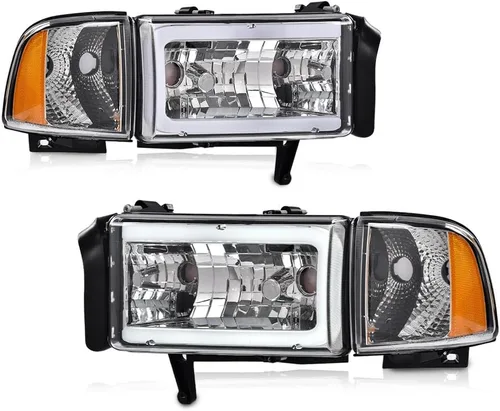 Vista 32 de CHEDA Conjunto de Faros Delanteros Faro Compatible con GMC Canyon/Chevy Colorado 2004-2012 Conjunto de Faros Luces de Parachoques