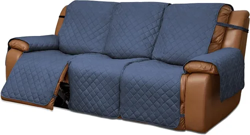 Vista 18 de Easy-Going Funda para Loveseat Reclinable de Gran Tamaño, Funda de Sofá Reversible para Reclinable Doble, Funda de Sofá Dividida para Cada Asiento