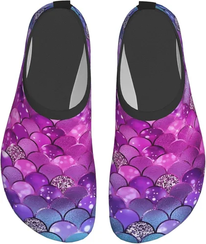 Vista 3 de Star Rainbow Unicorn Burning Water Shoes Barefoot Aqua Quick-Dry Socks Yoga Swim Beach Slip-On Socks for Women Men