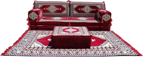 Vista 47 de arabicsofa Sofá de piso árabe Jalsa - Sofá tradicional hecho a mano para sala de estar