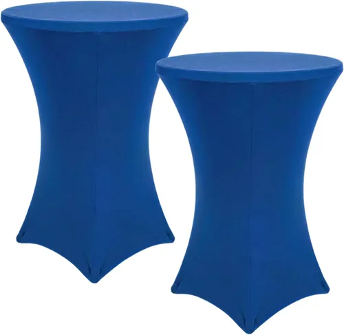 Vista 8 de Fundas para mesa de cóctel, paquete de 2 manteles redondos de 32 x 43 pulgadas, color beige