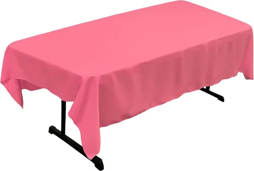 Vista 36 de LA Linen Mantel rectangular lavable de popelín de poliéster, resistente a las manchas y a las arrugas, cubierta de mesa 60x84, mantel de tela