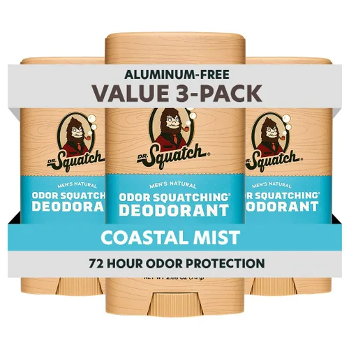 Vista 16 de Dr. Squatch - Desodorante natural para hombres - Sin aluminio, elimina el olor - Birchwood Breeze (2.65 oz, paquete de 3)