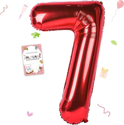 Vista 111 de Globos grandes de 40 pulgadas de números del 0 al 9, globos numéricos para decoración de fiesta de cumpleaños, globos de helio de aluminio