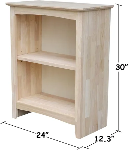 Vista 10 de IC International Concepts Librería coctelera de madera maciza 30" H, sin terminar