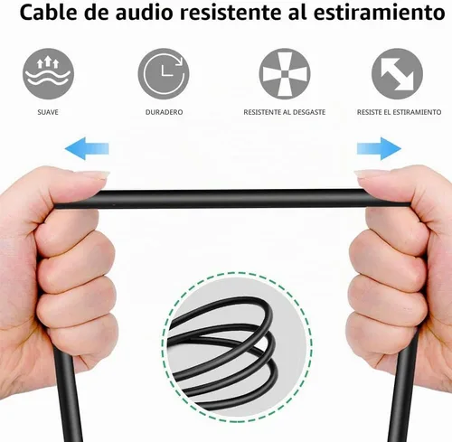 Vista 5 de Cable macho de 1/8 a XLR, cable adaptador de convertidor de audio macho TRS estéreo hembra de 0.138 in (1/8 pulgadas) - 1 pie/11.8 in