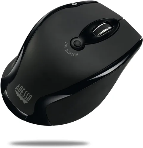 Vista 2 de Adesso iMouse M20B - Ratón óptico ergonómico inalámbrico, color negro