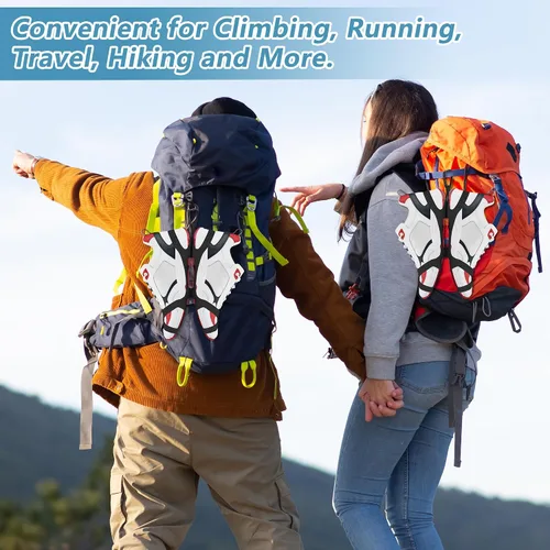 Vista 8 de Funda para zapatos, soporte para zapatos takyu para mochila, clips de zapatos, accesorio deportivo para escalada al aire libre, senderismo, viajes