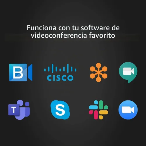Vista 7 de j5create Cámara web de reunión de 360 grados - Cámara de videoconferencia HD de 1080P con micrófono de alta fidelidad, USB-C
