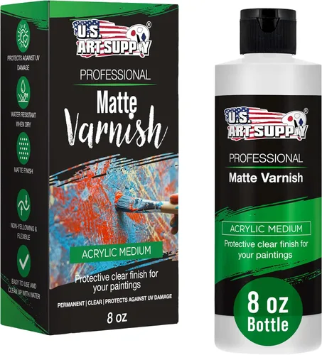 Vista 8 de U.S. Art Supply Gel acrílico transparente medio mate, 6.8 fl oz, tubo (6.7 onzas), aumenta la viscosidad y transparencia en pinturas acrílicas