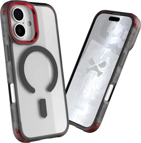 Vista 23 de Ghostek Covert Clear - Funda transparente para iPhone 15 Plus, silicona a prueba de golpes, compatible con accesorios Apple MagSafe, funda Negro