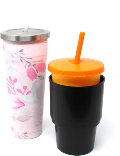 Vista 8 de Soporte para vasos de bebidas jumbo compatible con vasos Yeti Ozark, soporte universal de plástico para vasos de 32 onzas / de gran tamaño/superior