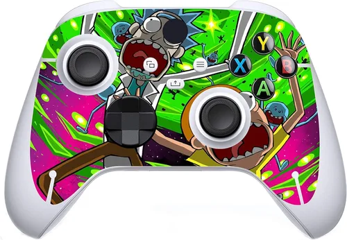 Vista 4 de Funda protectora de anime X-Box Series S para controlador de consola X-Box S resistente a los arañazos, adhesivos sin burbujas, accesorios