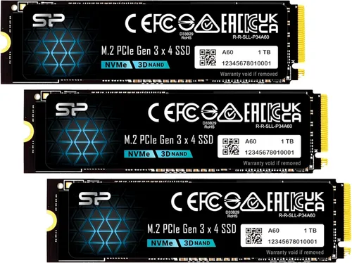Vista 8 de Silicon Power - Unidad de estado sólido SSD NVMe M.2 PCIe Gen3x4 2280 (SP128GBP34A60M28) 128 GB