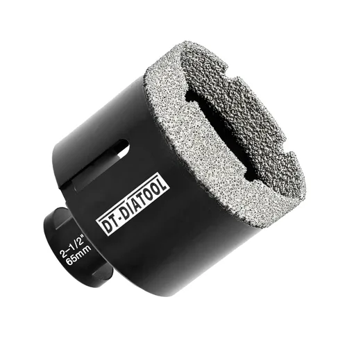 Vista 37 de DT-DIATOOL Broca de núcleo de diamante de 1/4 pulgada con hilo 5/8"-11 de vacío soldado para baldosas de porcelana, cerámica, gres, mármol, granito