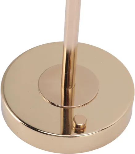 Vista 8 de ASHATA Lámpara de plumas con interruptor táctil, lámpara de mesa de plumas, interruptor táctil, lámpara de plumas de avestruz USB, lámpara
