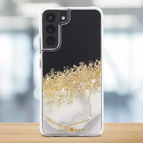 Vista 2 de Case-Mate - Karat Marble - Funda para Samsung Galaxy S22 Plus - Protección contra caídas de 10 pies - 6.6 pulgadas - Karat Marble