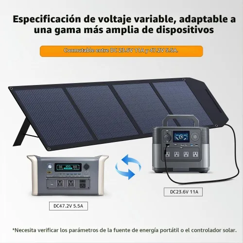 Vista 6 de LVYUAN eficacia alta portátil plegable de los paneles solares 300W el 23,5%